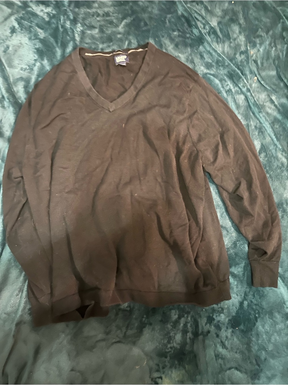 Classic V-Neck Men's Sweater - Black 3XL/T.  #19
